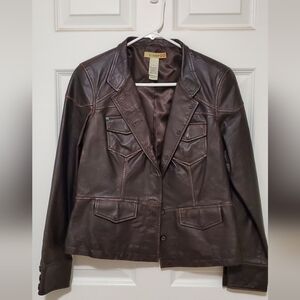Stamford Women's Dark Brown Leather Jacket